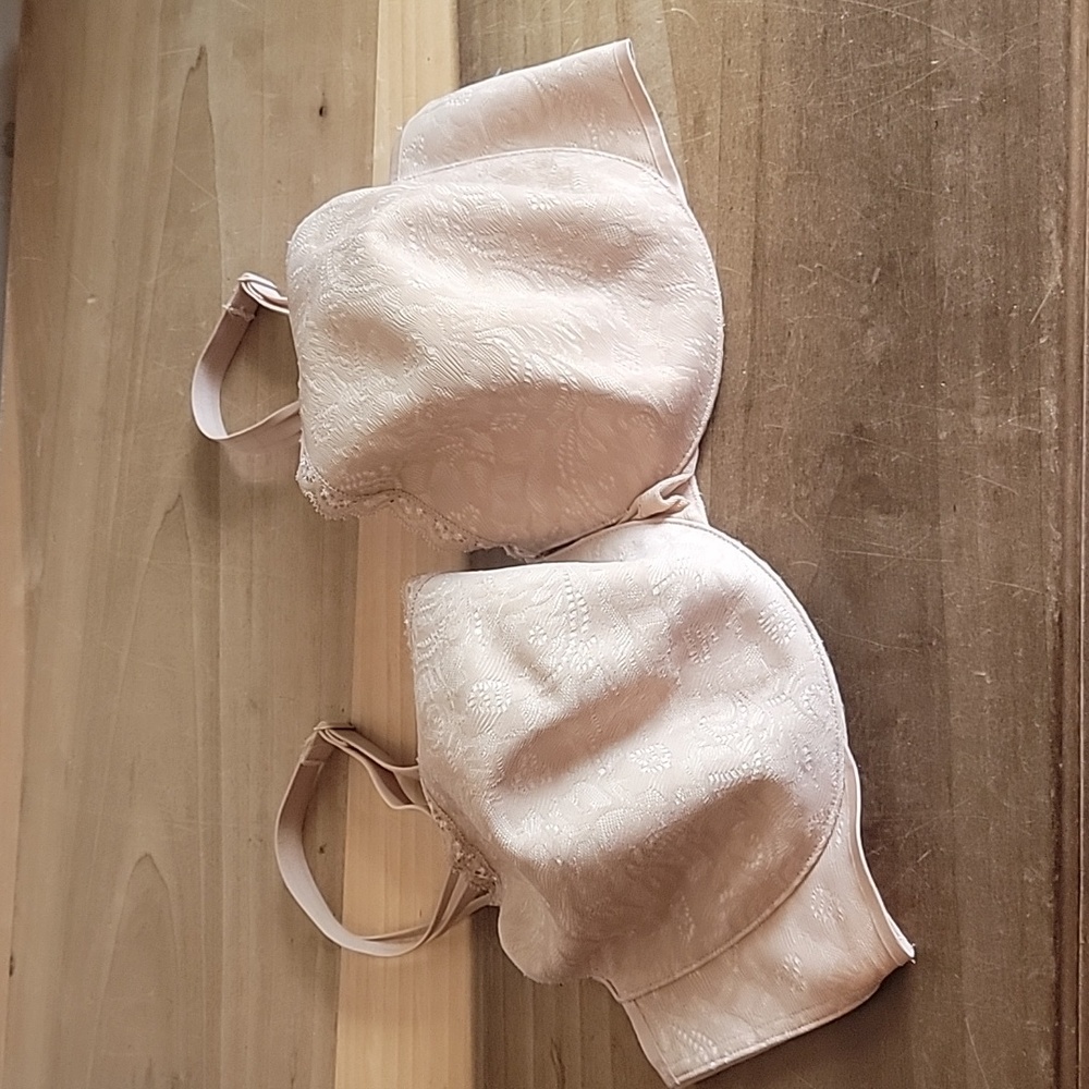 Soma Nude Underwire Lace Enticing Lift Balconet Bra Size 38 DDD
